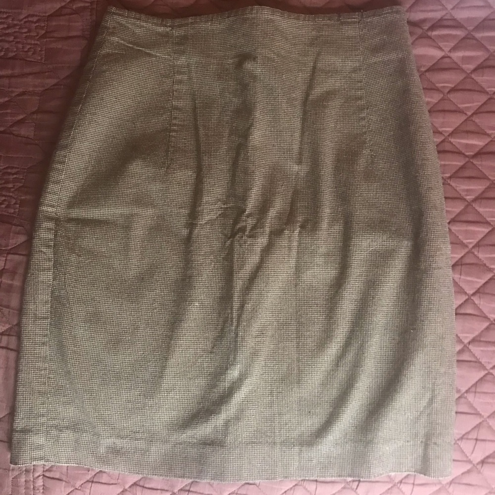 Brown Plaid Skirt